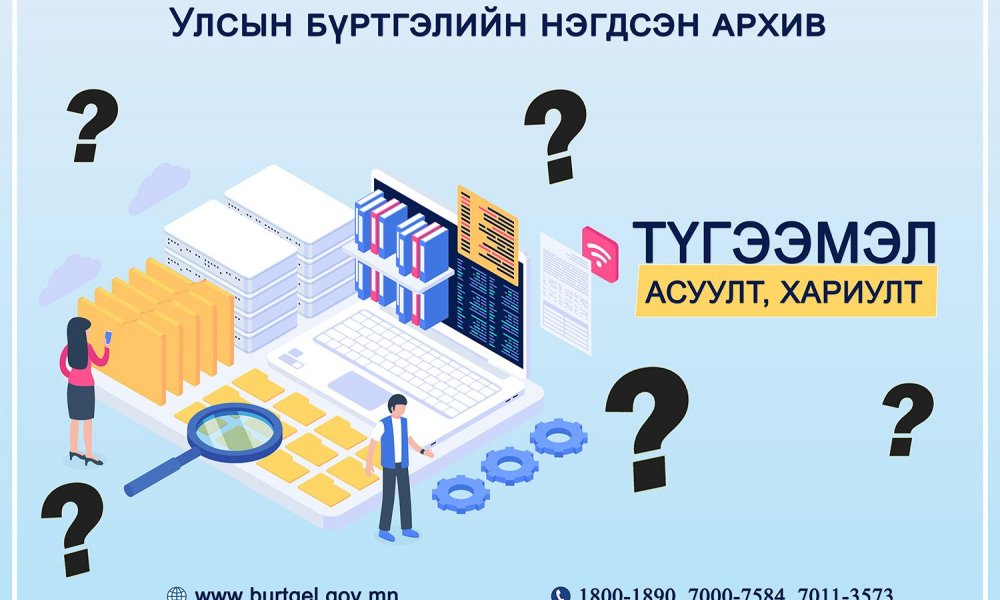 ТҮГЭЭМЭЛ АСУУЛТ, ХАРИУЛТ: УБЕГ-ын Улсын бүртгэлийн нэгдсэн архив
