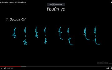 Монгол бичгийн хичээл №13 Үгийн үе