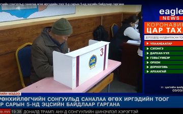 Ерөнхийлөгчийн сонгуульд саналаа өгөх иргэдийн тоог 6-р сарын 5-нд эцсийн байдлаар гаргана