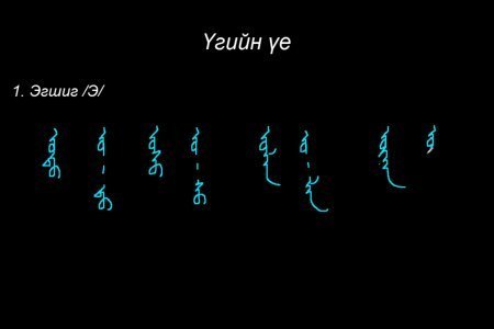 Монгол бичгийн хичээл №13 Үгийн үе