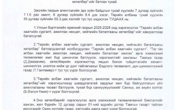 2025 оны Нийгмийн батлагааг хангах хөтөлбөр 