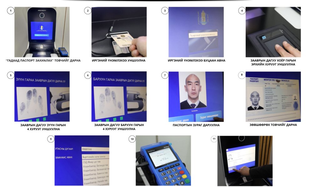 Үндэсний энгийн цахим гадаад паспорт захиалах заавар, дараалал