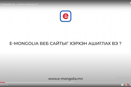 www.E-Mongolia.mn-г хэрхэн ашиглах вэ?