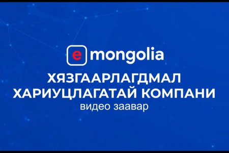 Хязгаарлагдмал хариуцлагатай компани - E mongolia /Видео заавар/