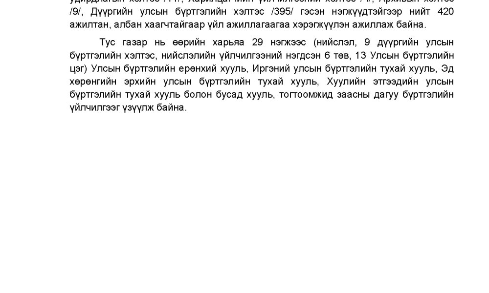 НИЙСЛЭЛИЙН УЛСЫН БҮРТГЭЛИЙН ГАЗРЫН 2023 ОНЫ ҮЙЛ АЖИЛЛАГААНЫ ТАЙЛАН