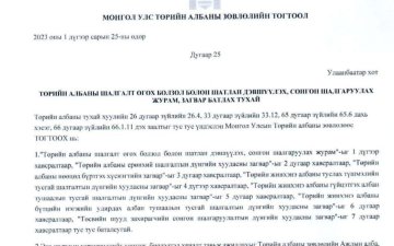Албан хаагч, ажилтныг сонгон шалгаруулах журам