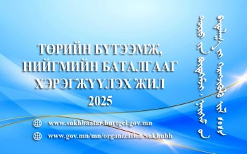 Улсын бүртгэлийн ерөнхий газар 2025 оныг “Төрийн бүтээмж, нийгмийн баталгааг хэрэгжүүлэх жил” болгон зарлалаа