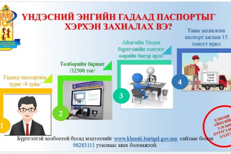 ГАДААД ПАСПОРТЫГ ХЭРХЭН ЗАХИАЛАХ ВЭ?