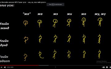 Монгол бичгийн хичээл №9 Галиг үсэг – жа, ха, лха гийгүүлэгч