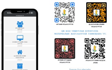 QR КОД УНШУУЛАН БҮРДҮҮЛЭХ МАТЕРИАЛЫН ЖАГСААЛТТАЙ ТАНИЛЦАНА УУ