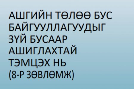 Ашгийн төлөө бус байгууллагуудыг зүй бусаар ашиглахтай тэмцэх нь (8-р зөвлөмж)