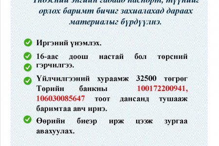 ТҮГЭЭМЭЛ АСУУЛТ, ХАРИУЛТ: Үндэсний энгийн гадаад  паспортыг хэрхэн захиалах вэ?