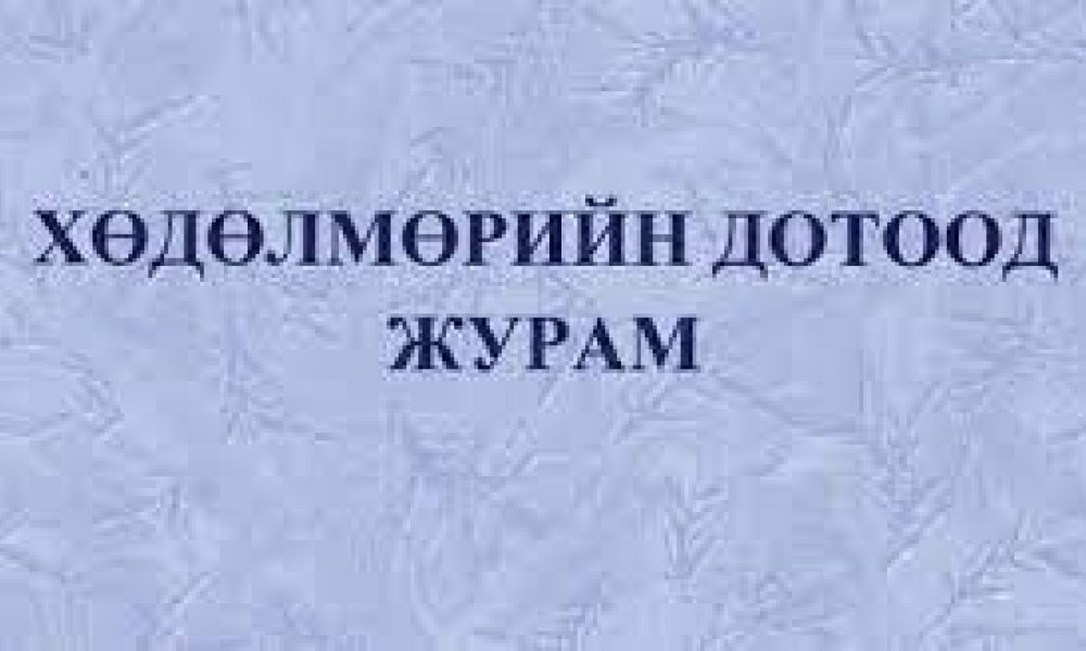Улсын бүртгэлийн байгууллагын хөдөлмөрийн дотоод журам