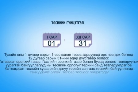 Төсвийн гүйцэтгэлийн 1-р сарын мэдээ. 2020 он