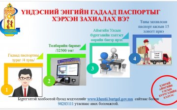 ГАДААД ПАСПОРТЫГ ХЭРХЭН ЗАХИАЛАХ ВЭ?