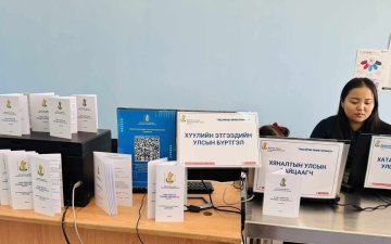 ДОРНОГОВЬ АЙМГИЙН УЛСЫН БҮРТГЭЛИЙН ХЭЛТЭС ХАНГИ БООМТОД АЖИЛЛАЖ БАЙНА