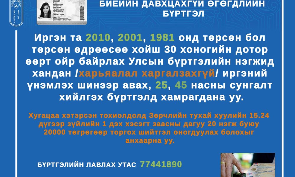 иргэдийн анхааралд