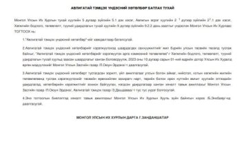 Авлигатай тэмцэх үндэсний хөтөлбөр /УИХ-ын 2023 оны 59 дүгээр тогтоол/