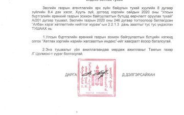 Ахмадын сан байгуулан ажиллуулах журам /УБЕГ-ын даргын 2023 оны 01 дугаар сарын 09-ний өдрийн А/20 дугаар тушаал/