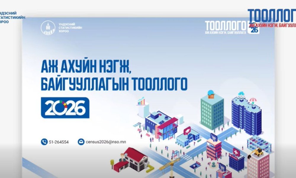 АЖ АХУЙ НЭГЖ, БАЙГУУЛЛАГЫН ТООЛЛОГО-2026