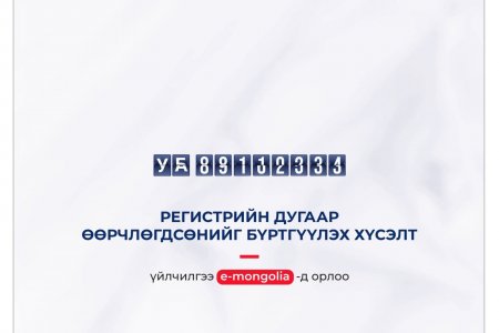 E-MONGOLIA-д Регистрийн дугаар өөрчлөгдсөнийг бүртгүүлэх хүсэлт нэмэгдлээ