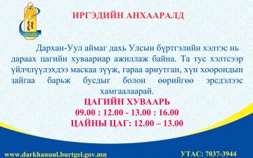  ИРГЭДИЙН АНХААРАЛД 