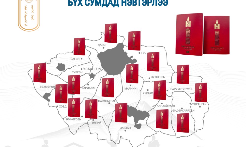 Гадаад паспортын бүртгэлийн үйлчилгээ бүх суманд нэвтэрлээ