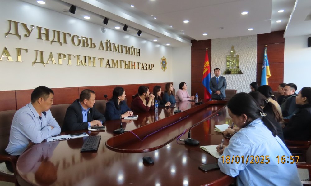 УБЕГ-ын даргын албан үүргийг түр орлон гүйцэтгэгч У.Болдхүү болон холбогдох албаны хүмүүс тус хэлтсийн үйл ажиллагаатай танилцлаа.