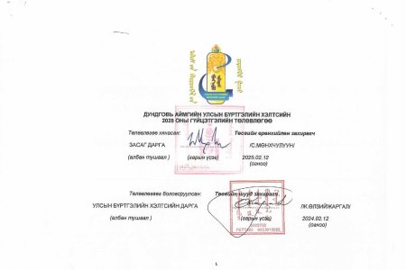 2025 оны АЗДТГ-тай төлөвлөгөө