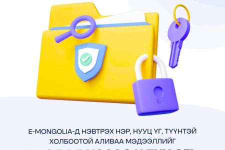 ХУВИЙН МЭДЭЭЛЛЭЭ ХАМГААЛЪЯ!  