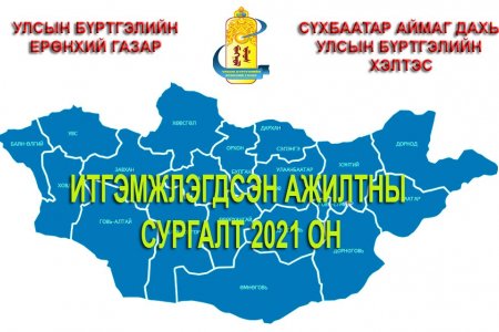 Монгол Улсын Ерөнхийлөгчийн сонгуулийн ирц бүртгэлийн программын дадлага олгох сургалт зохион байгуулагдлаа