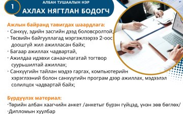НЭЭЛТТЭЙ АЖЛЫН БАЙР