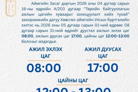 ИРГЭДИЙН АНХААРАЛД