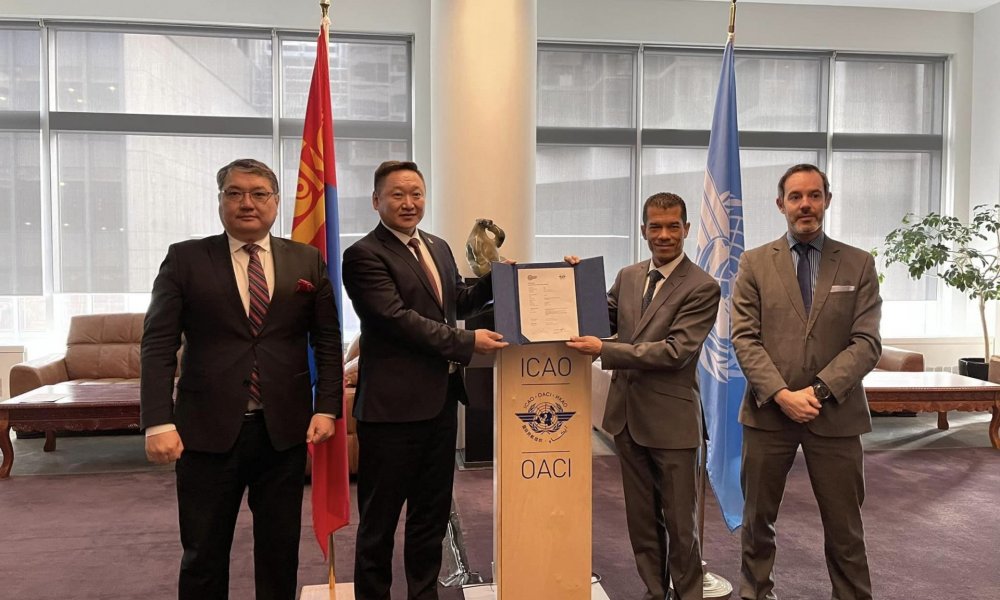 Монгол Улс Олон улсын иргэний нисэхийн байгууллагын Нийтийн түлхүүрийн санд Үндэсний гэрчилгээ олгогч байгууллагын нийтийн түлхүүрийн гэрчилгээг хүлээлгэн өглөө