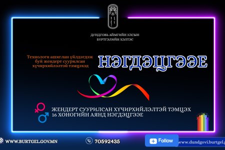 Технологи ашиглан үйлдэгдэж буй жендэрт суурилсан хүчирхийлэлтэй тэмцэхэд НЭГДЭЦГЭЭЕ!
