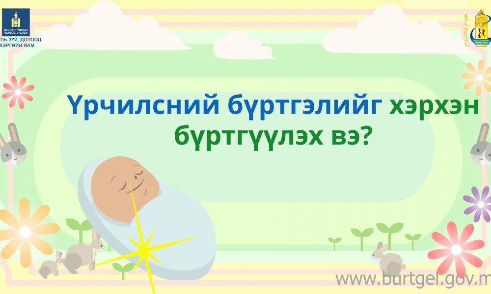 ТОДРУУЛГА: Үрчилсний бүртгэлийг хэрхэн бүртгүүлэх вэ?