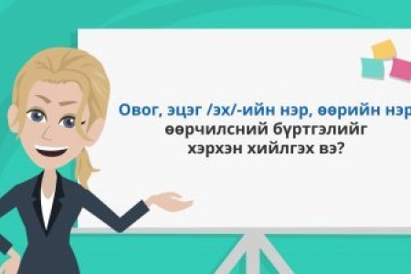 Овог, эцэг /эх/-ийн нэр, өөрийн нэр өөрчилсний бүртгэлийг хэрхэн хийлгэх вэ?