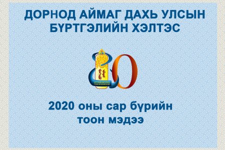 Төсвийн гүйцэтгэлийн 8-р сарын мэдээ