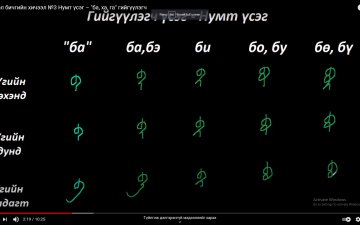 Монгол бичгийн хичээл №3 Нумт үсэг – 