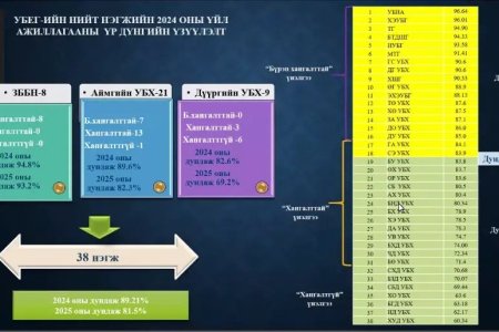 2025 оны үйл ажиллагаанд хийсэн хийсэн хяналт шалгалт шинжилгээ, үнэлгээ