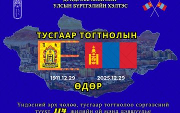 Үндэсний эрх чөлөө, тусгаар тогтнолоо сэргээн мандуулсны түүхт 114 жилийн ойн мэндийг өргөн дэвшүүлье.