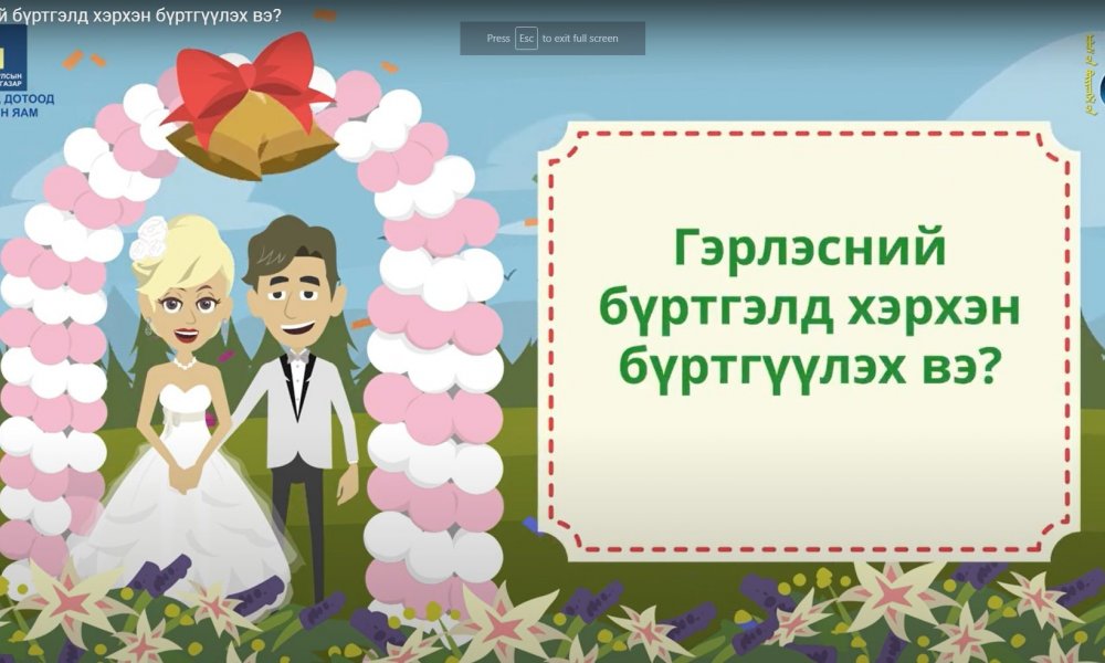 Гэрлэсний бүртгэлд хэрхэн бүртгүүлэх вэ?
