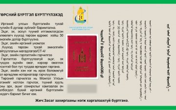 ТӨРСНИЙ БҮРТГЭЛ БҮРТГҮҮЛЭХЭД