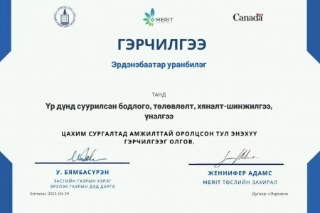 “Үр дүнд суурилсан бодлого, төлөвлөлт, хяналт шинжилгээ, үнэлгээ” цахим сургалтанд хамрагдлаа