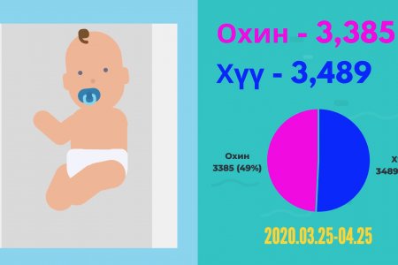 2020 оны 4-р сарын тоон мэдээ. Төрсний бүртгэл