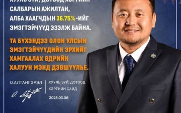 Салбарын бүсгүйчүүд болон Монголын үзэсгэлэнт нийт эмэгтэйчүүддээ олон улсын өдрийн мэнд хүргэе