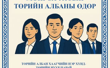 МЭНДЧИЛГЭЭ Төрийн албаны зөвлөл байгуулагдсаны түүхт 30 жилийн ой, Төрийн албаны өдрийн баярын мэндийг дэвшүүлж, сайн сайхан бүхнийг хүсэн ерөөе