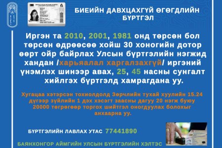иргэдийн анхааралд