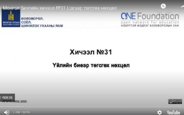 Монгол бичгийн хичээл №31 Цагаар төгсгөх нөхцөл
