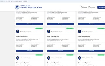 Булган аймгийн Хангал сумын улсын бүртгэгчийн бүртгэл